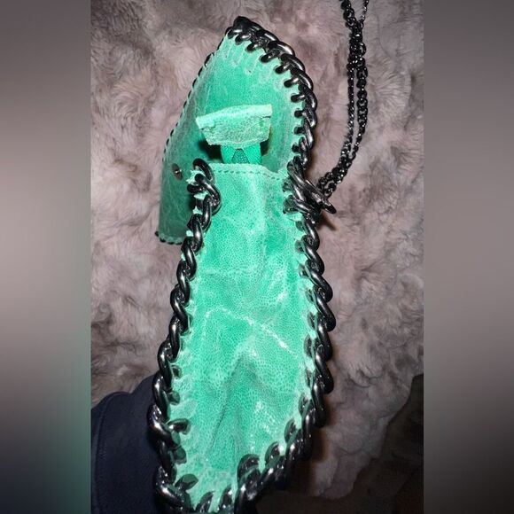 Borse In Pelle Emerald Green Leather Clutch Bag, made in Italy 🇮🇹 - Picture 11 of 16